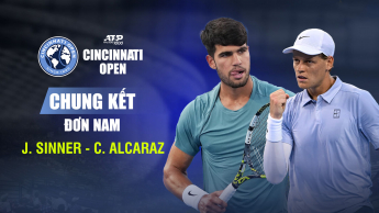 Chung kết CINCINNATI OPEN 2025_đơn nam: Jannik Sinner - Carlos Alcaraz