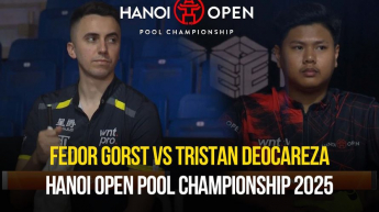 Highlights Fedor Gorst vs Tristan Deocareza - Hanoi Open Pool Championship 2025